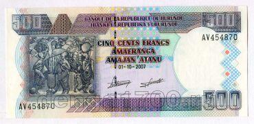  500  2007  AV454870 UNC, #120-005-02