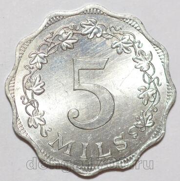 Мальта 5 милей 1972 года, #355-2072