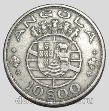 Ангола 10 эскудо 1969 года, #763-325