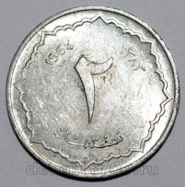 Алжир 2 сантима 1964 года, #763-378