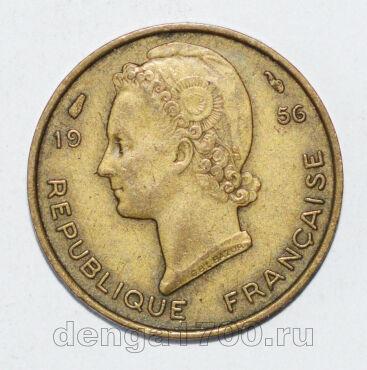 Французская Западная Африка 5 франков 1956 года, #813-0468 