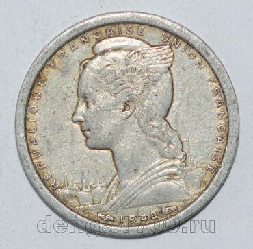 Французская Западная Африка 1 франк 1948 года, # 813-0469 