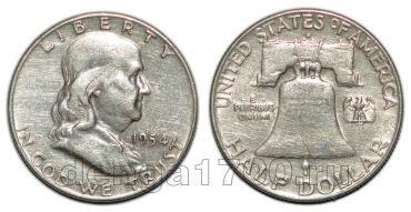  1/2  1954 D , #828-090