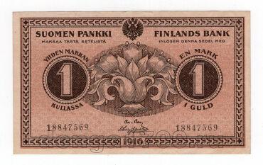 Финляндия 1 марка 1916г, #l911-0245