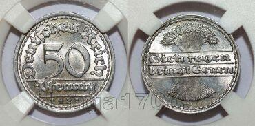 ���������� ���������� 50 ��������� 1921� F � ����� ��� MS64, #s865-019