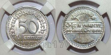 ���������� ���������� 50 ��������� 1921� G � ����� ��� MS64, #s865-021