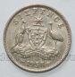 Австралия 6 пенсов 1958 года Елизавета II, #799-167
