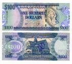 Гайана 100 долларов UNC, #120-006