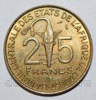 Западная Африка 25 франков 1989 года, #214-628-04