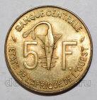 Западная Африка 5 франков 1977 года, #214-628-07
