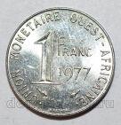 Западная Африка 1 франк 1977 года, #214-628-11
