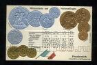 Открытка Монеты Франции, #252-006