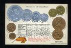 Открытка Монеты Испании, #252-022