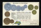 Открытка Монеты Швеции, #252-034