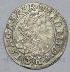 Богемия Фердинанд II (1619-1637гг) 3 крейцера 1635 года, #298-075