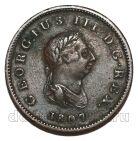Великобритания 1/2 пенни 1807 года Георг III, #321-080