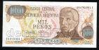Аргентина 1000 песо 1976 года UNC, #344-138