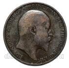 Великобритания 1 пенни 1907 года Эдуард VII, #458-4-071