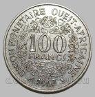 Западная Африка 100 франков 1967 года, #460-701