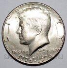 США 1/2 доллара 1976 года 200 лет независимости, #526-015