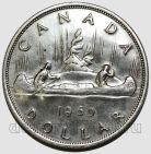 Канада 1 доллар 1960 года каноэ, #728-001