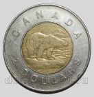 Канада 2 доллара 2009 года белый медведь, #728-013