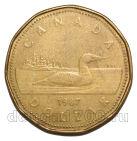 Канада 1 доллар 1987 года утка, #728-017
