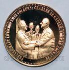 Медаль 25 лет Франко-Германской дружбы Пруф 1988 год, #740-054