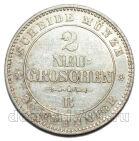 Саксония 2 новых гроша 1865 года В, #742-026