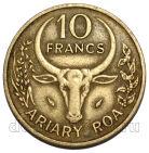 Мадагаскар 10 франков 1968 года, #763-359