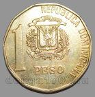 Доминикана 1 песо 2015 года, #763-592