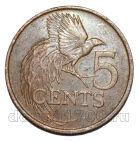 Тринидад и Тобаго 5 центов 1990 года, #763-631