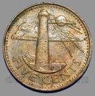 Барбадос 5 центов 1994 года, #763-636
