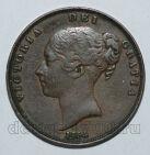 Великобритания 1 пенни 1854 года Королева Виктория, #813-0061