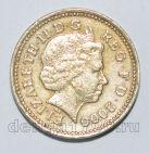 Великобритания 1 фунт 2000 года Елизавета II, #813-0302