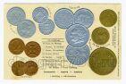Открытка Монеты Австрии, #m206-417