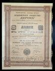 Акционерное Общество Каучук акция 100 рублей 1913 года, #l417-027
