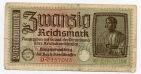 Германия 20 марок 1940-1945гг оккуп. Прибалтики D0357095, #l476-105