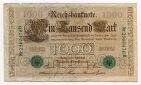 Германия 1000 марок 1910 года, #l545-417